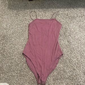 purple spaghetti strap one piece